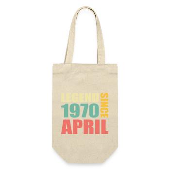 53rd birthday April Born 1970 Gift idea - Gift Bag for Bottles - nature - Front