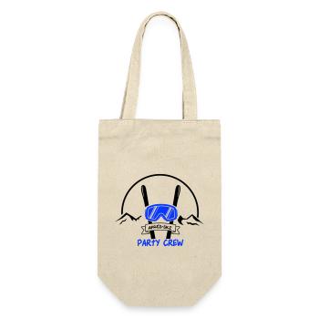 apres ski party crew - Geschenkbeutel für Flaschen - Natur - Vorne