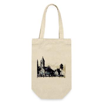 Old church in a village - Gift Bag for Bottles - nature - Front