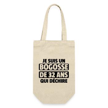 bogosse de 32 ans qui déchire / homme de 32 ans - Sac à bouteille - nature - Devant