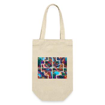Geometric Collor - Gift Bag for Bottles - nature - Front