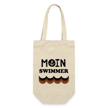 Triathlon Swim Bike Run Marathon - Geschenkbeutel für Flaschen - Natur - Vorne