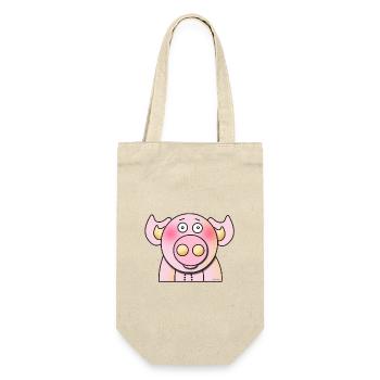 Cochon - Sac à bouteille - nature - Devant