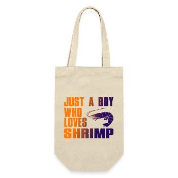 Juste un garçon qui aime les crevettes - Sac à bouteille - nature - Devant