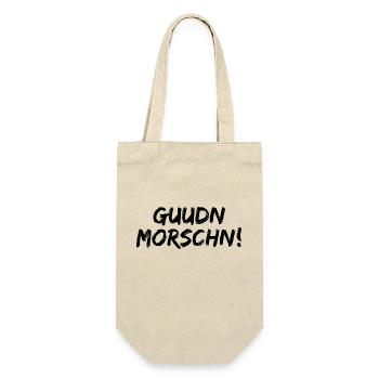 Erzgebirge Guten Morgen - Geschenkbeutel für Flaschen - Natur - Vorne