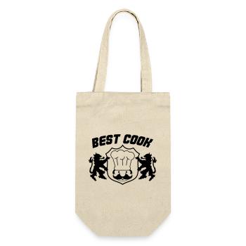best cook - Geschenkbeutel für Flaschen - Natur - Vorne