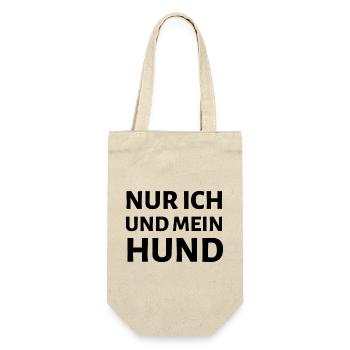 Dog Hund - Geschenkbeutel für Flaschen - Natur - Vorne