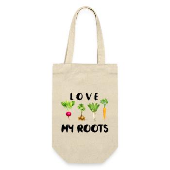 Vegetables Gardening Cute Garden Root - Gift Bag for Bottles - nature - Front