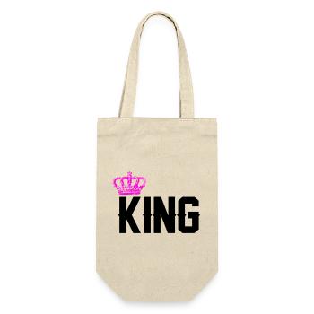 king - Geschenkbeutel für Flaschen - Natur - Vorne