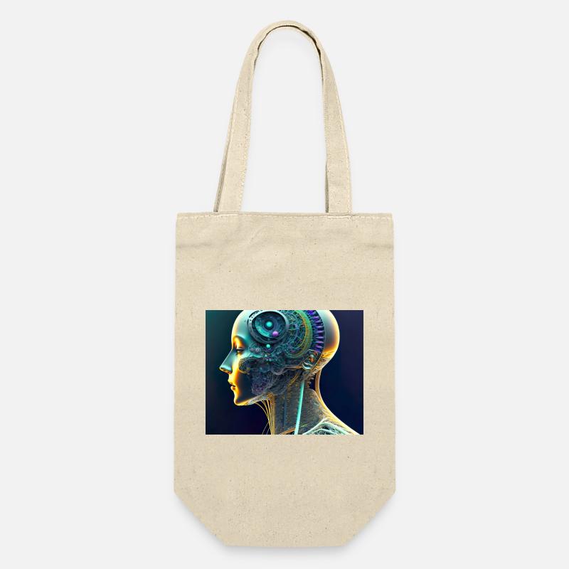 Cerveau mécanique - Sac à bouteille - nature