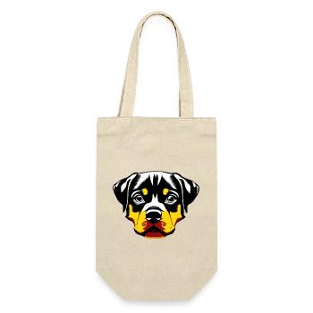 Rottweiler Dog Rottweiler Puppy Dogs Puppy - Gift Bag for Bottles - nature - Front