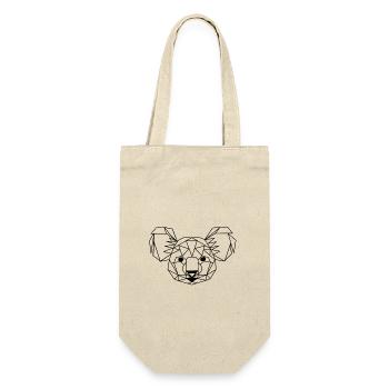 Koala in geometrischer Form - Geschenkbeutel für Flaschen - Natur - Vorne