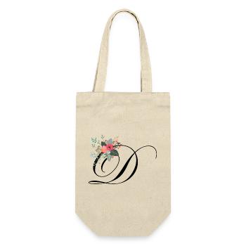 Brief der Blumen - Geschenkbeutel für Flaschen - Natur - Vorne