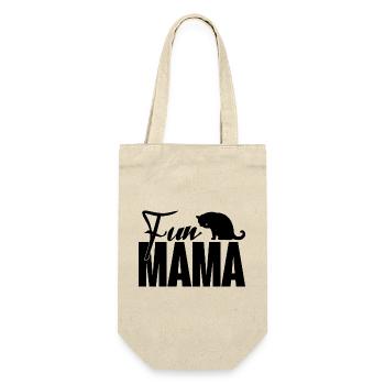 Fête des mères chat mignon mère - fun mama - Sac à bouteille - nature - Devant