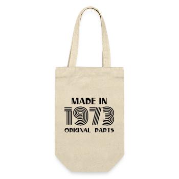Made in 1973 All Original Parts - Gift Bag for Bottles - nature - Front