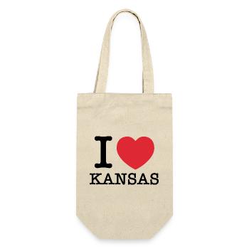 J’aime le Kansas | Kansas (États-Unis) | J’aime le Kansas - Sac à bouteille - nature - Devant