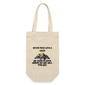 never mess with a hiker - Gift Bag for Bottles - nature - Front