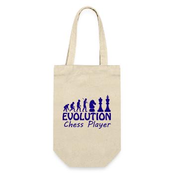 Boardgame Chess Backgammon Game Night - Gift Bag for Bottles - nature - Front