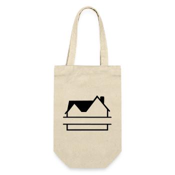 House House simple logo - Gift Bag for Bottles - nature - Front