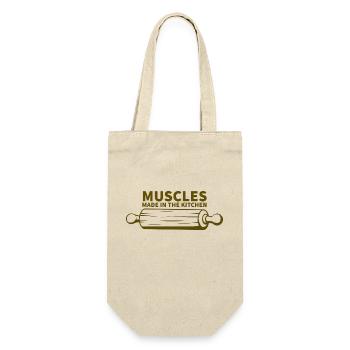 muscles fabriqués dans la cuisine - Sac à bouteille - nature - Devant