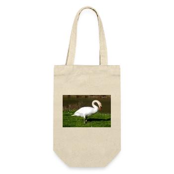 Mute Swan (in german Höckerschwan) Cygnus olor - Gift Bag for Bottles - nature - Front