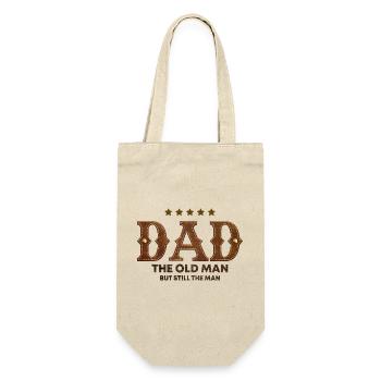 Dad The Old Man but still the Man - Gift Bag for Bottles - nature - Front