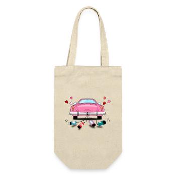 Wedding Car Pink Wedding - Gift Bag for Bottles - nature - Front