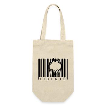 BARCODE-FREIHEIT - Geschenkbeutel für Flaschen - Natur - Vorne