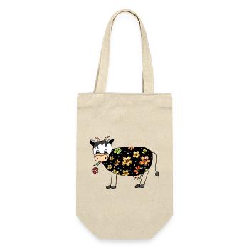 Cow - Gift Bag for Bottles - nature - Front