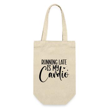 Running late is my cardio - Gift Bag for Bottles - nature - Front
