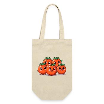 Kawaii tomato buddies - Gift Bag for Bottles - nature - Front
