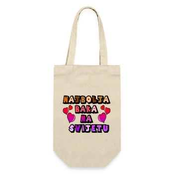 Najbolja Baka baba nana mom Croatia Balkans - Gift Bag for Bottles - nature - Front