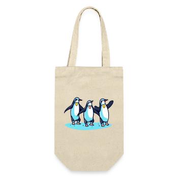 Penguins celebrate - Gift Bag for Bottles - nature - Front