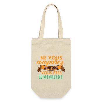 Ne vous comparez pas aux autres - Sac à bouteille - nature - Devant