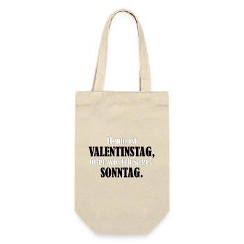 Valentinstag Sonntag - Geschenkbeutel für Flaschen - Natur - Vorne