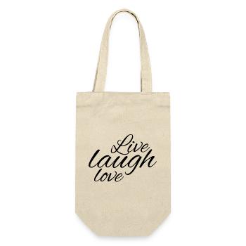 Vivre l’amour du rire - Sac à bouteille - nature - Devant