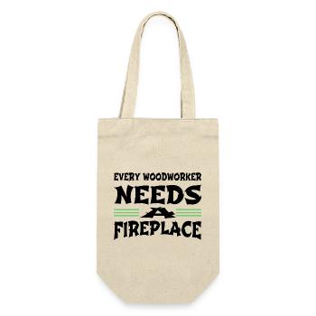 Citation Mason Geek Apprenti Drôle Citation Humour - Sac à bouteille - nature - Devant