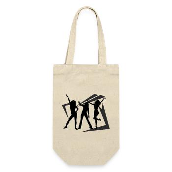 Dancing Dance Music - Geschenkbeutel für Flaschen - Natur - Vorne