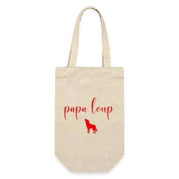 Wolf Daddy - Gift Bag for Bottles - nature - Front