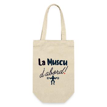 La muscu d abord - Sac à bouteille - nature - Devant