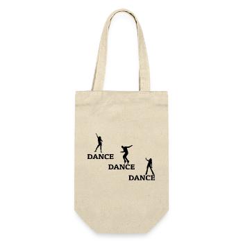 Dancing Dance Music - Geschenkbeutel für Flaschen - Natur - Vorne