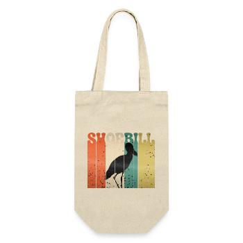 Schuhschnabel Vogel Ornithologe Wald I Geschenk - Geschenkbeutel für Flaschen - Natur - Vorne