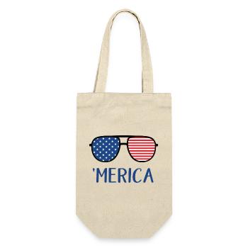 4th of July America - Gift Bag for Bottles - nature - Front