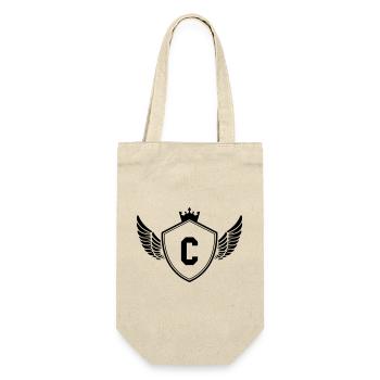 Coat of arms C - Gift Bag for Bottles - nature - Front