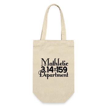 Mathletic 3 14 159 Department, Mathematikfan - Geschenkbeutel für Flaschen - Natur - Vorne