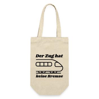 Der Zug hat keine Bremse! Party, Mallorca, JGA! - Geschenkbeutel für Flaschen - Natur - Vorne