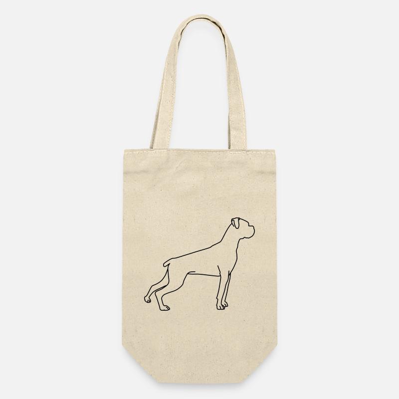 Boxer Lineart 1 - Sac à bouteille - nature