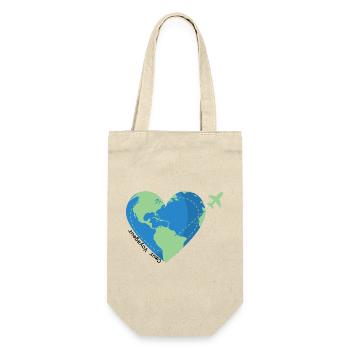 Heart traveler -travel addict - Gift Bag for Bottles - nature - Front