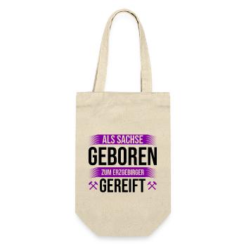 Erzgebirge gereift geboren - Geschenkbeutel für Flaschen - Natur - Vorne
