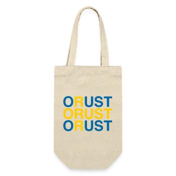 ORUST Sverige Sweden Schweden Flagge - Geschenkbeutel für Flaschen - Natur - Vorne